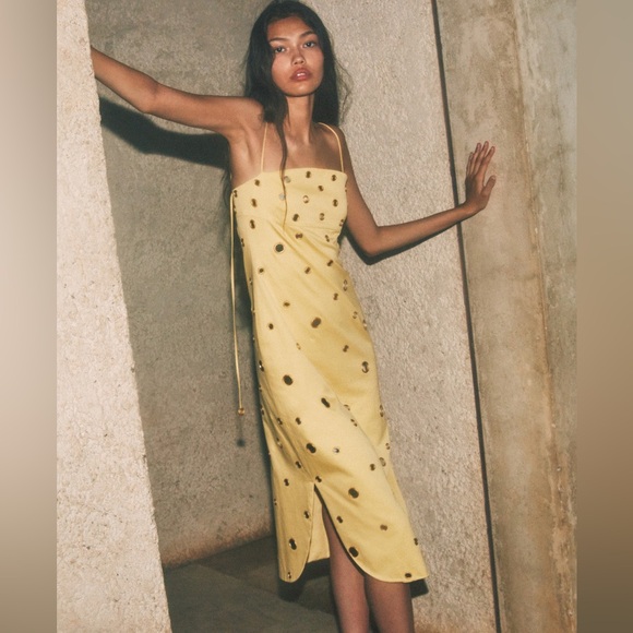 Alexis Maila Yellow Mirror Dress - Picture 2 of 5